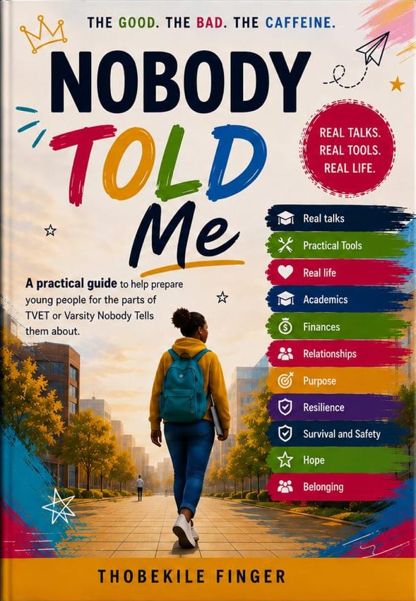 Nobody Told Me book cover by Thobekile Finger